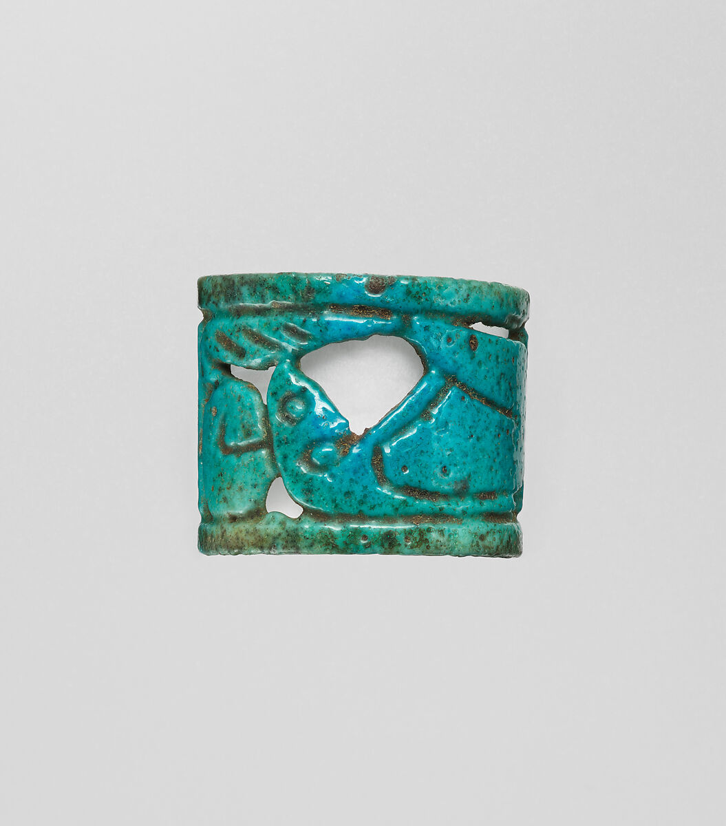 Openwork Ring, Faience 