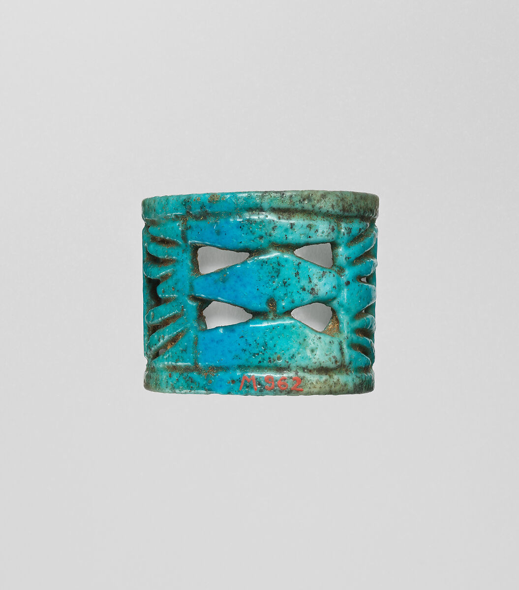 Openwork Ring, Faience