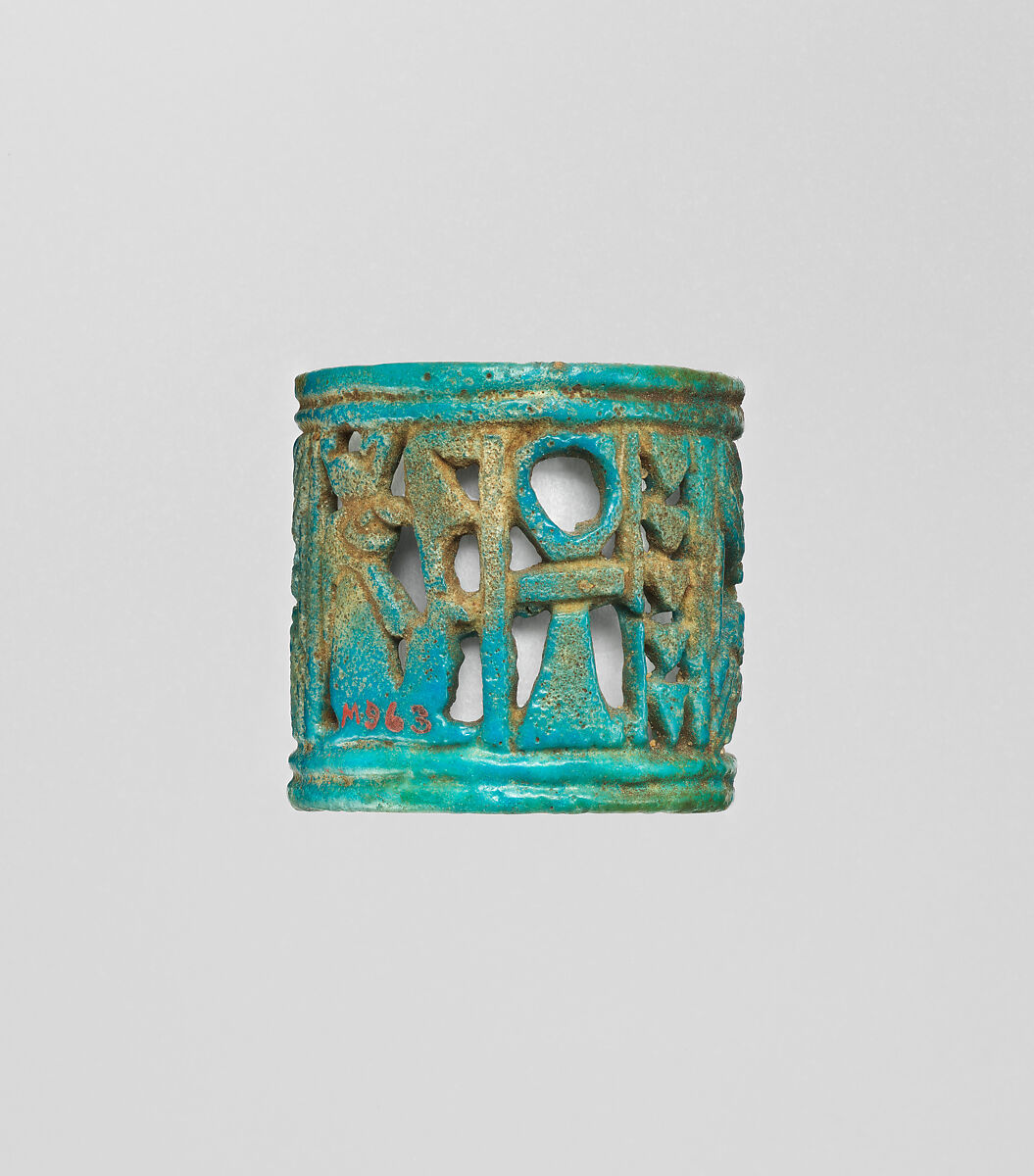 Openwork Ring, Faience