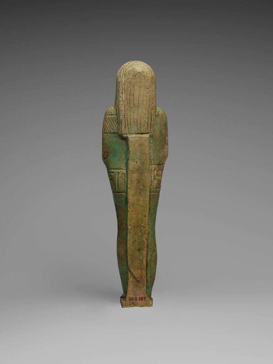 Shabti of the High Priest of Thoth Djehutyirdis, born of Nephthysiti, Faience