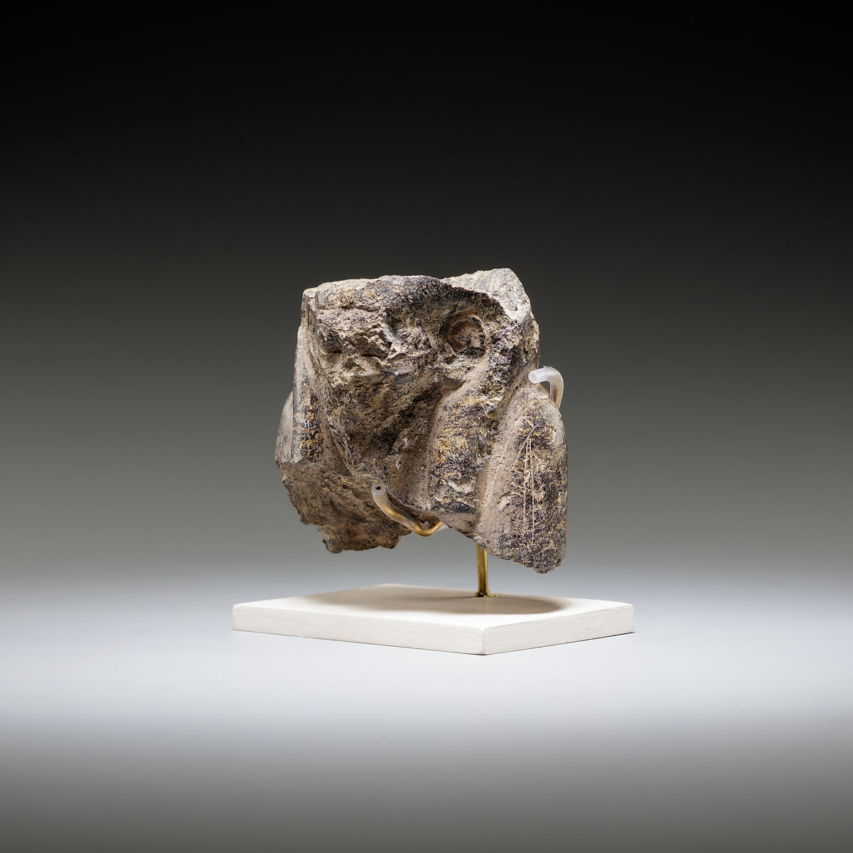 Statue fragment, Steatite