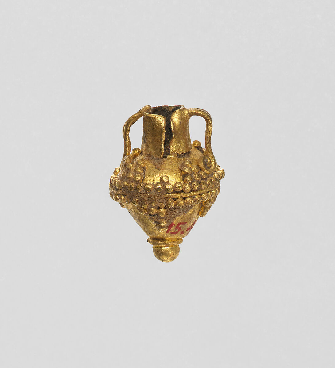 Pendant, amphora shape, Gold
