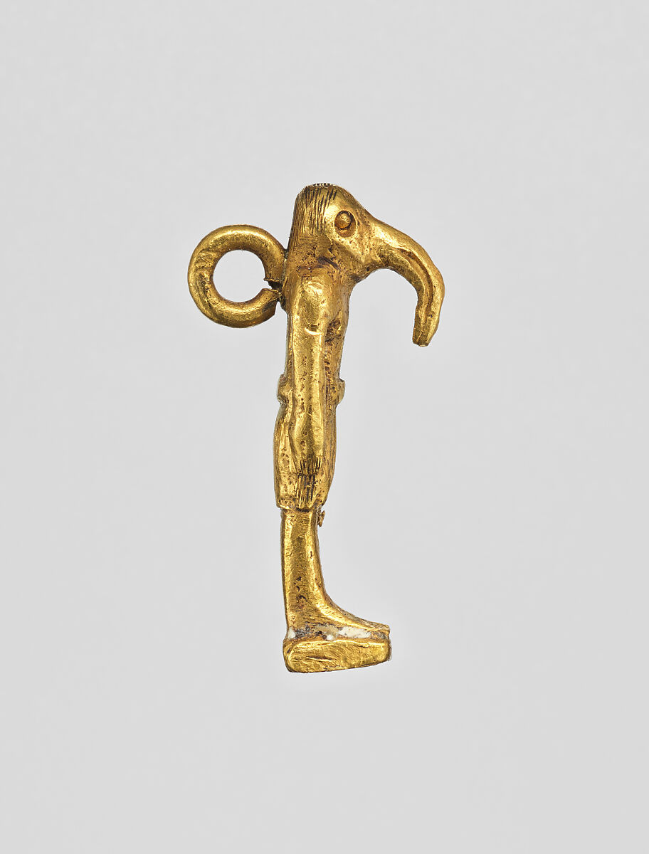 Amulet pendant, genii, Gold