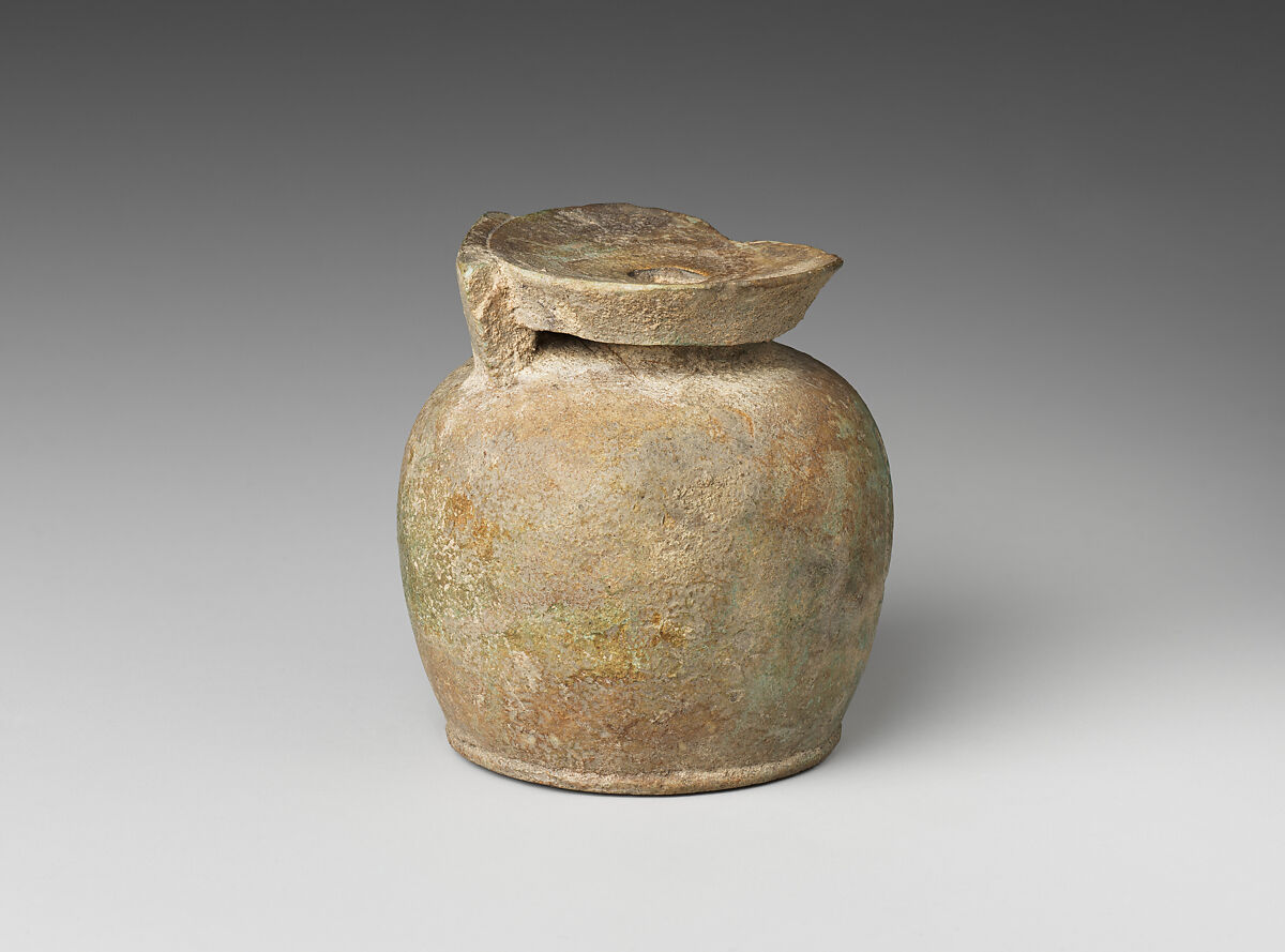 Aryballos (perfume jar) with pseudo-cartouche, Faience
