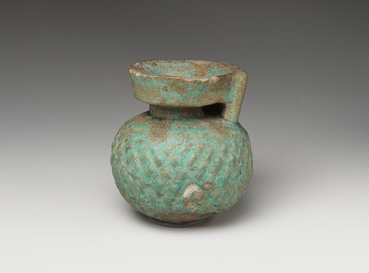 Aryballos (perfume jar), Faience 