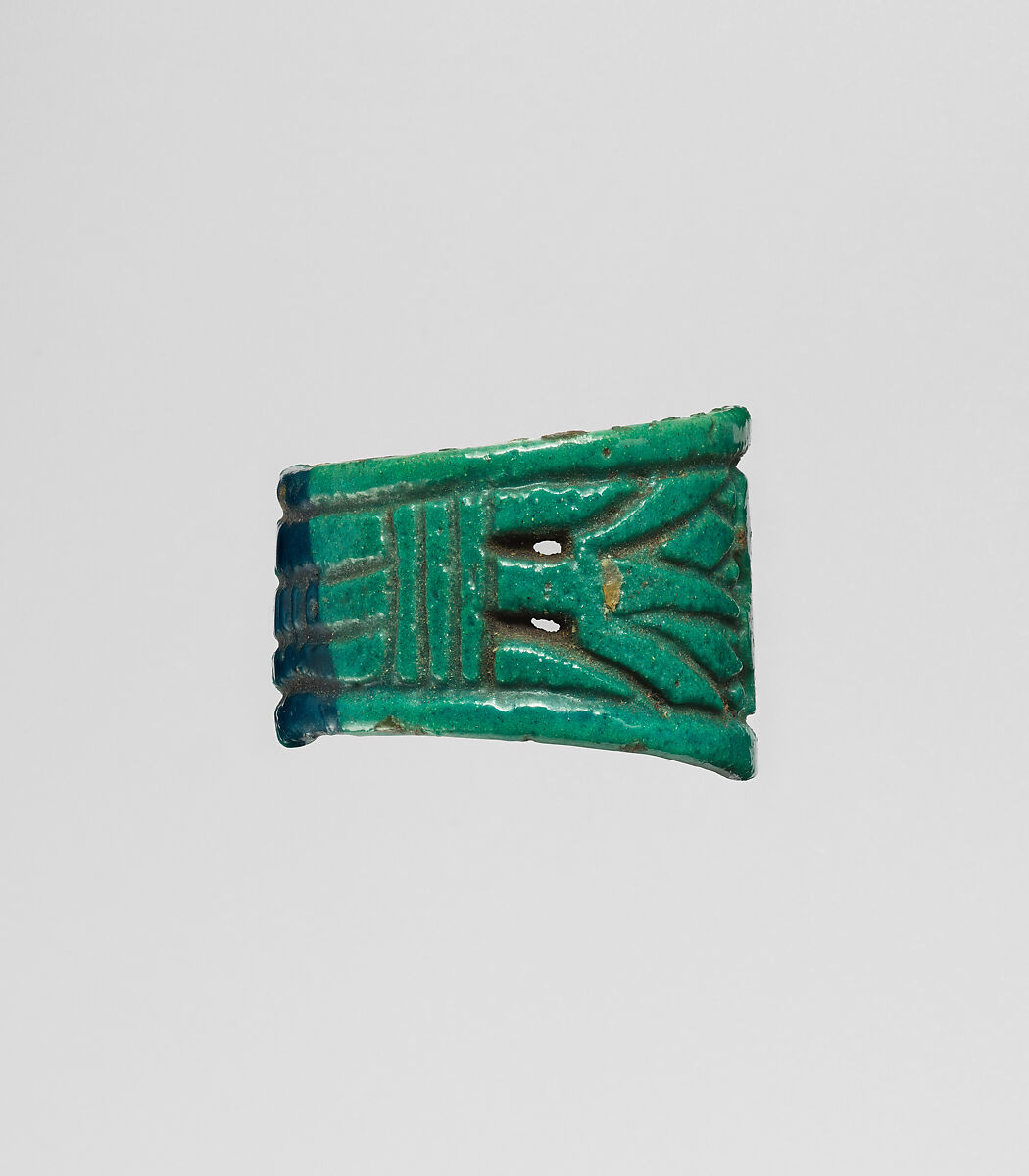 Ring, broad band, Faience