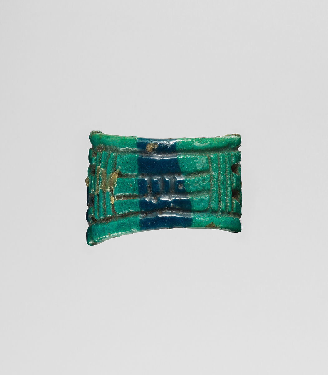 Ring, broad band, Faience