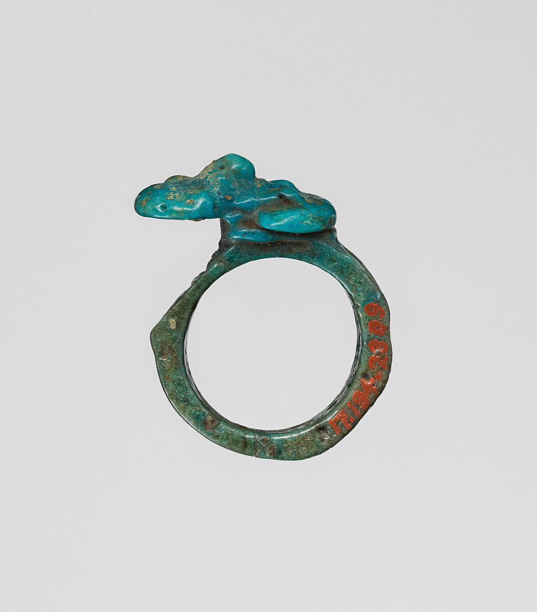 Finger Ring, Faience