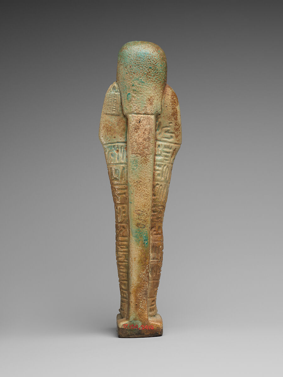 Shabti of the Priest Hariuemhotep, Faience