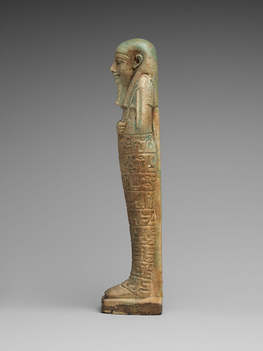 Shabti of the Priest Hariuemhotep, Faience