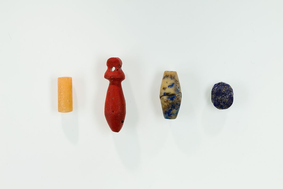 Cylinder bead, Pale carnelian