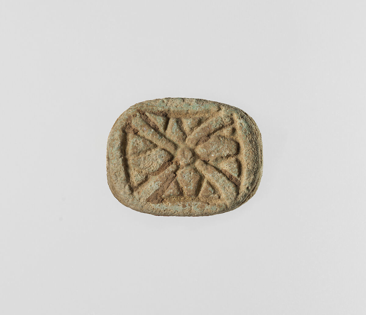 Wedjat eye amulet, Faience