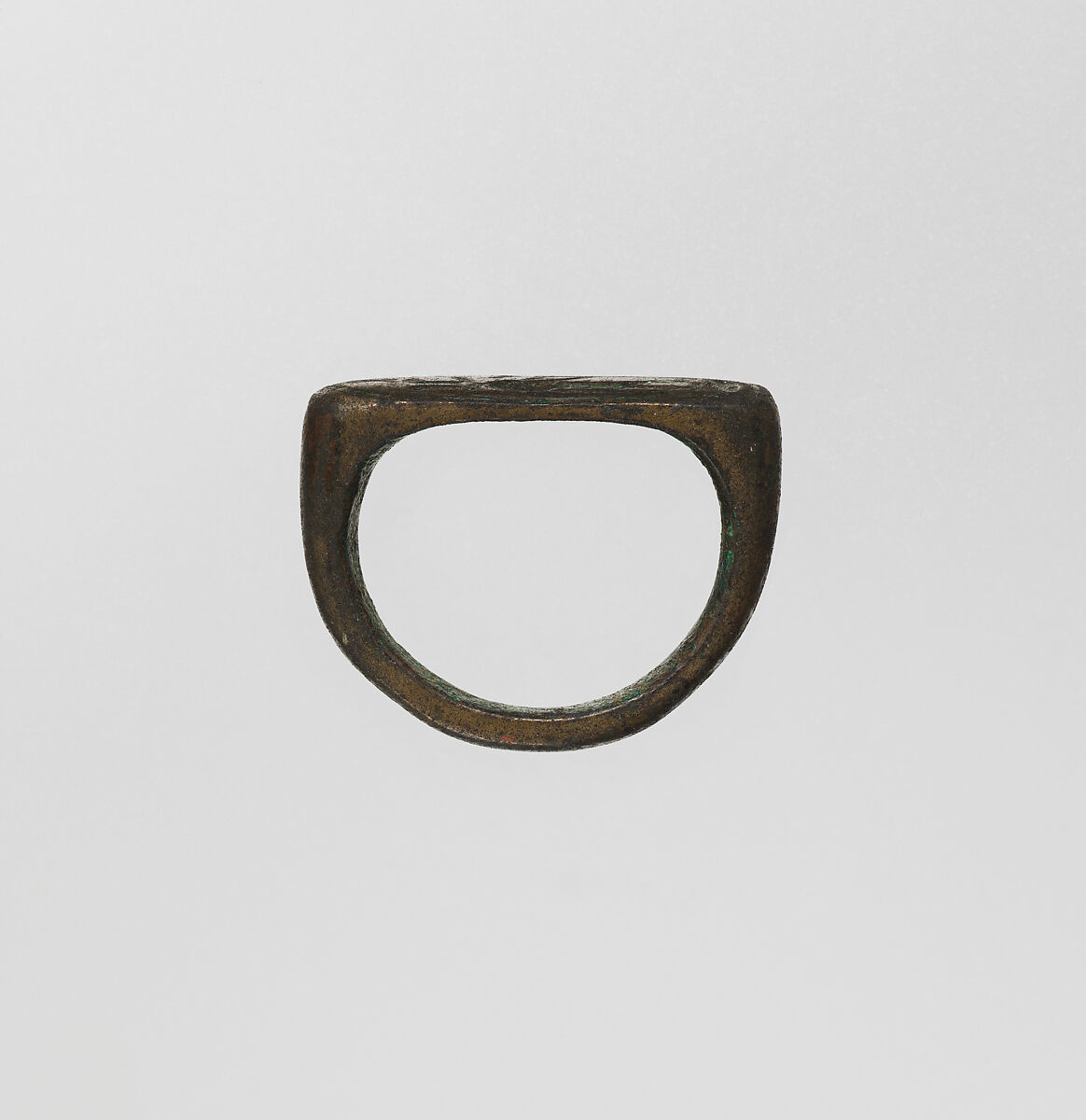 Signet ring, Blue faience