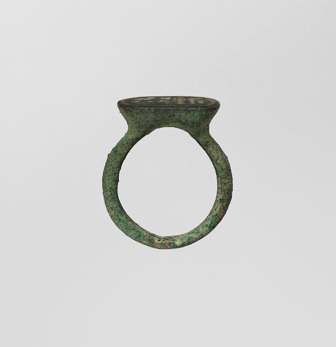 Signet ring, Blue faience