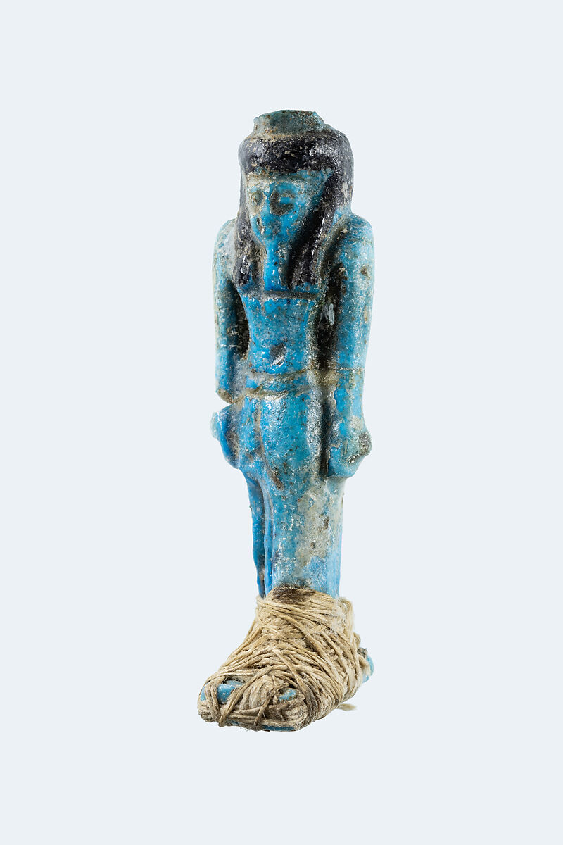 Nefertum amulet, Faience, ancient thread