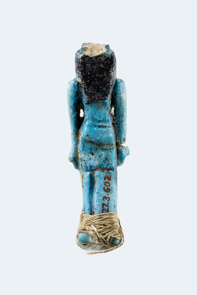 Nefertum amulet, Faience, ancient thread