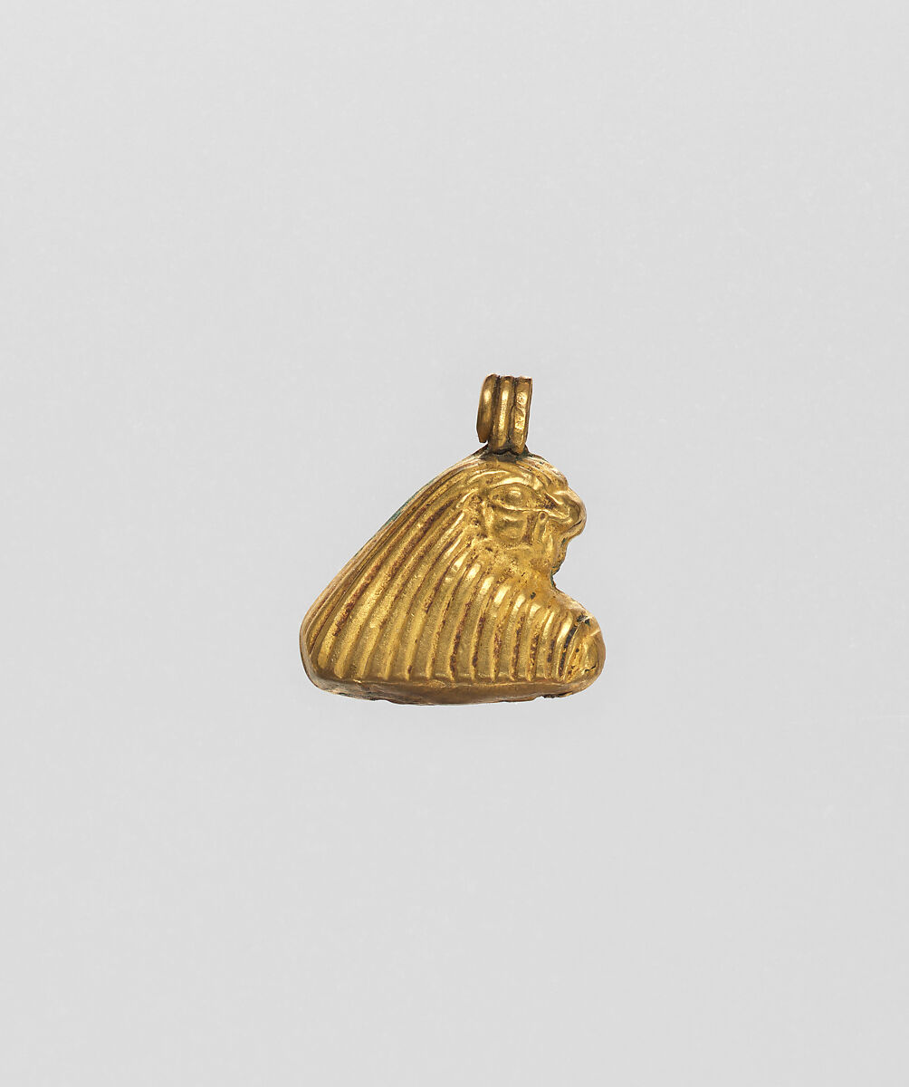 Amulet, falcon pendant, Gold 