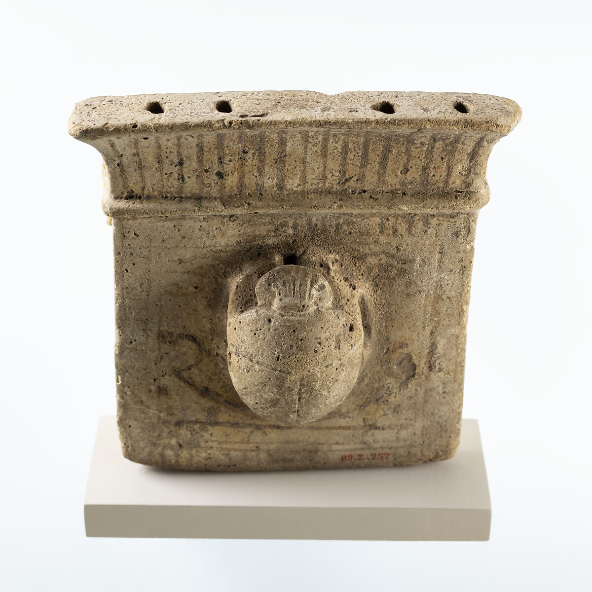 Pectoral with scarab, Faience