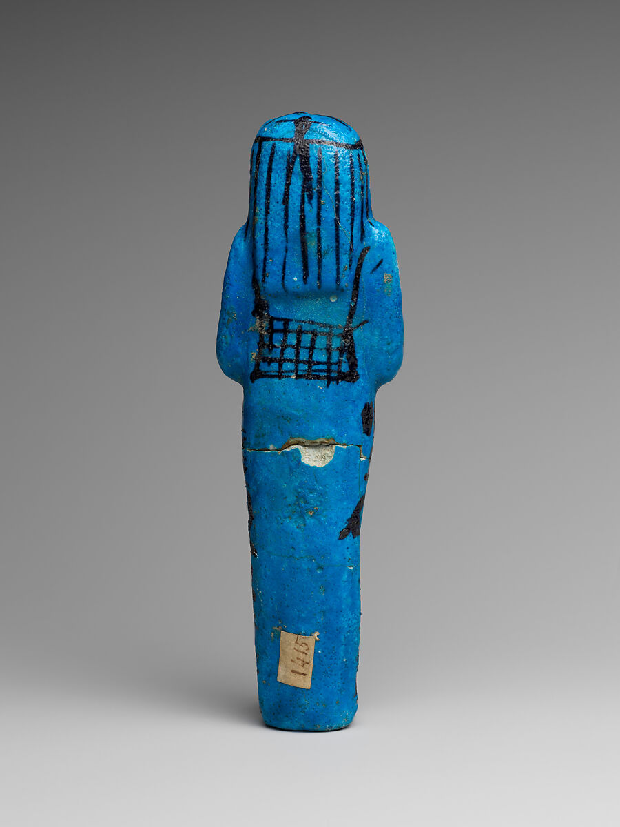 Shabti of the High Priest of Amun, Painedjem II, Faience