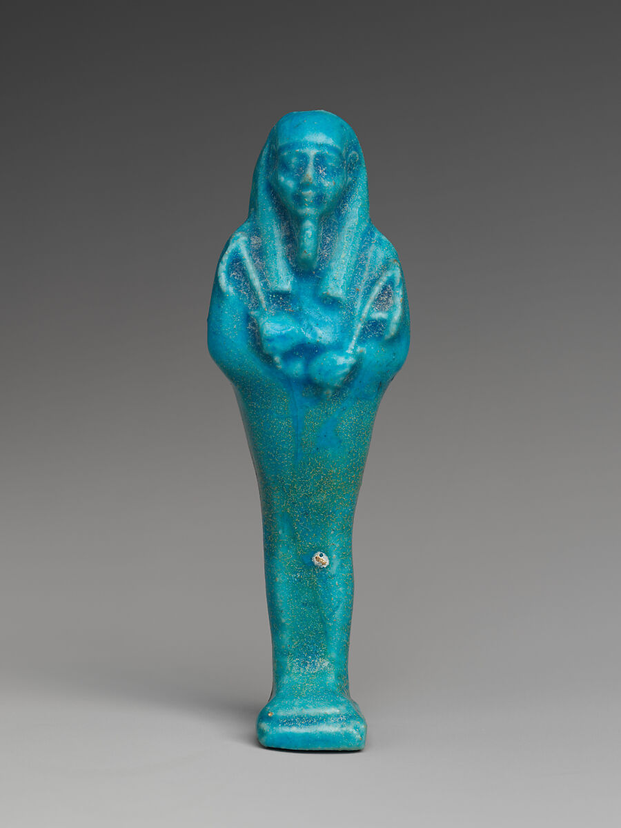 Shabti of Petosiris, son of Djedhor, Faience 