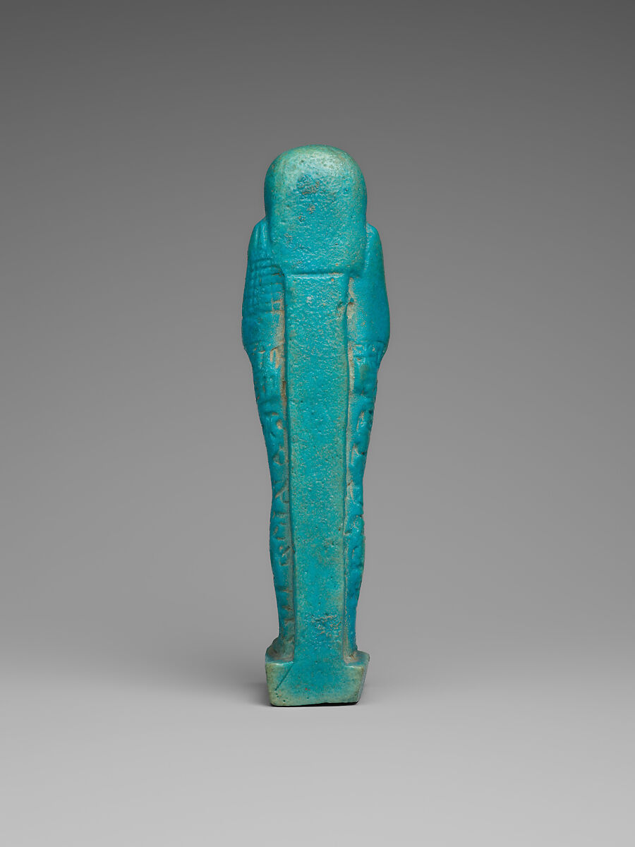 Shabti of Wahibrenethebsed, Faience