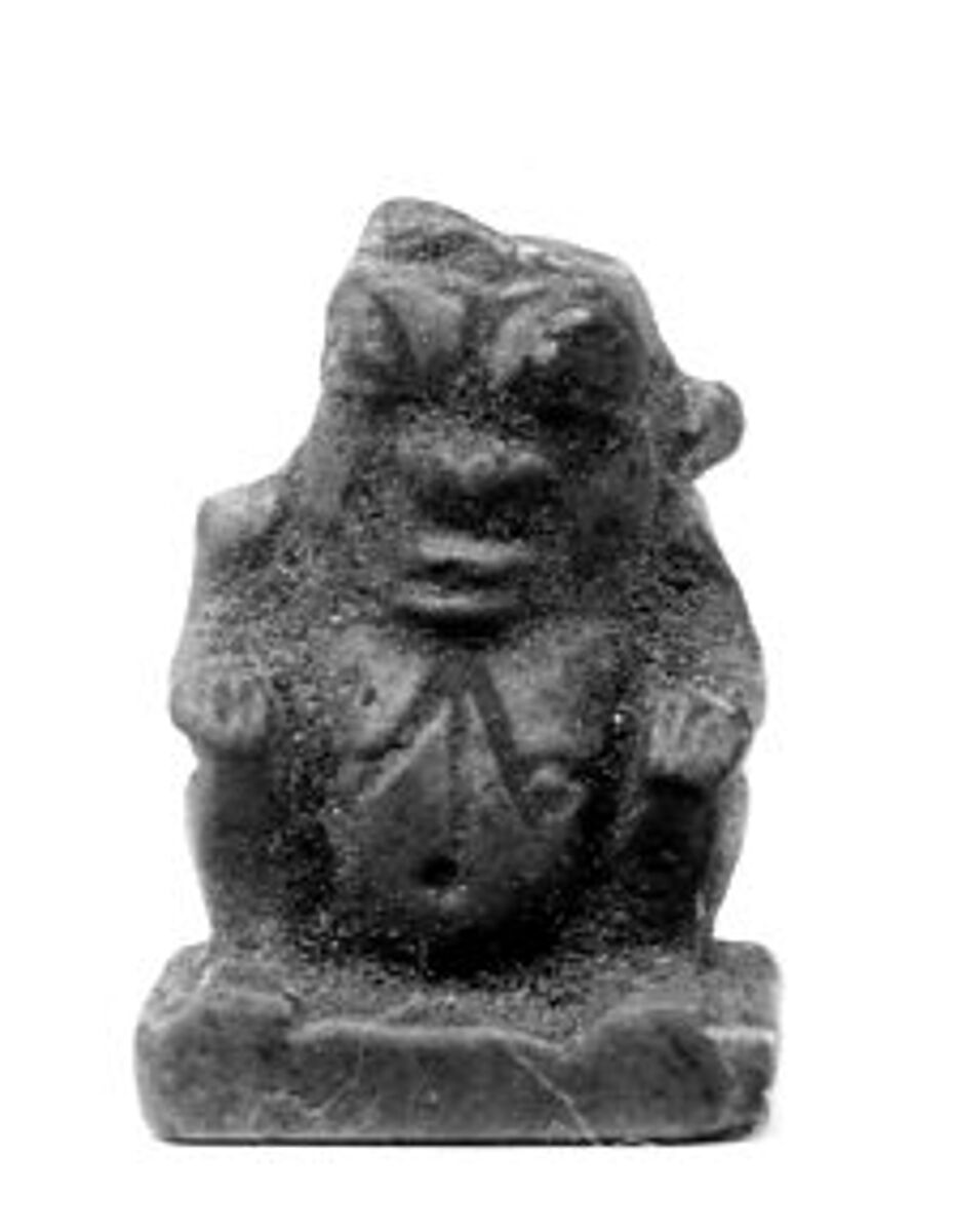 Bes amulet, Faience 