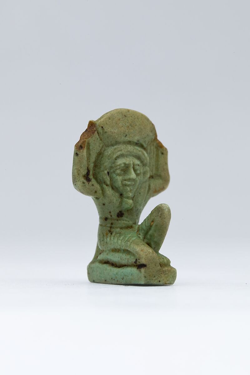 Shu Amulet, Faience
