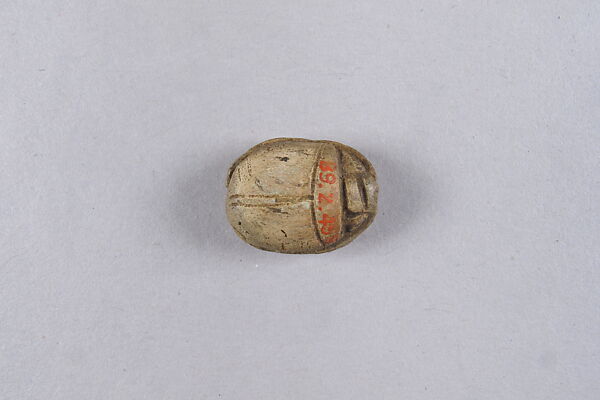 Scarab with Contest Scene (Man and Lion), Steatite