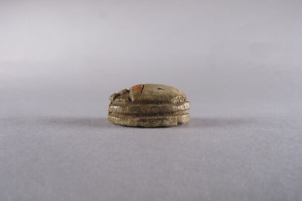 Scarab with Contest Scene (Man and Lion), Steatite