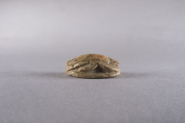 Scarab with the Representation of a Pharaoh and an Obelisk, Steatite