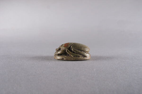 Scarab with the Representation of Hathor as Cow, Steatite