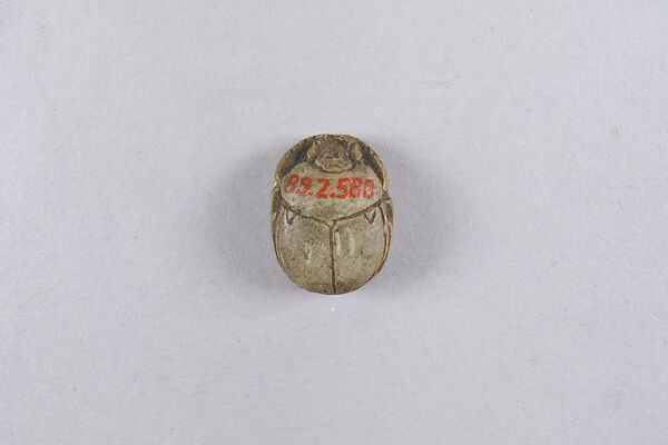 Scarab with the Representation of Hathor as Cow, Steatite