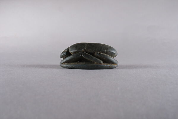 Scarab with blessing, Egyptian Blue