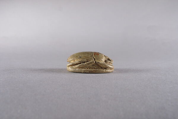 Scarab Inscribed with Wish for Having Children, Steatite