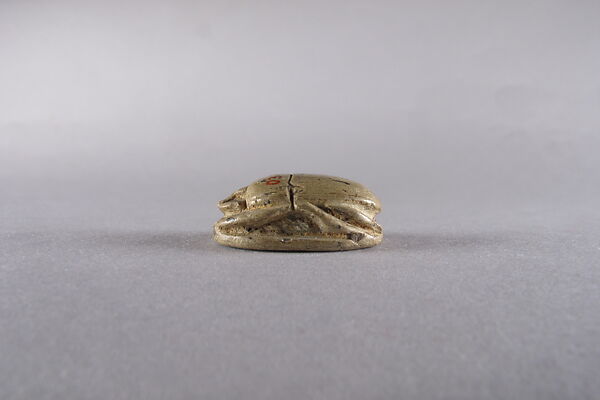 Scarab Inscribed with Wish for Having Children, Steatite
