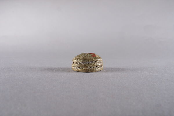 Round Seal Inscribed with Bessing Related to Bastet, Steatite