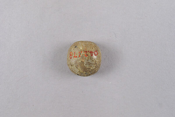 Round Seal Inscribed with Bessing Related to Bastet, Steatite