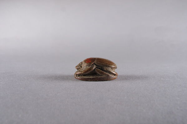 Scarab with the Representation of an Ichneumon (Mongoose), Glazed steatite