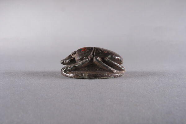 Scarab Inscribed with Blessing Related to Amun (Amun-Re), Faience