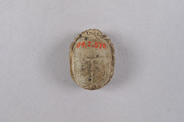 Scarab with Representations of Taweret and Hathor, Steatite