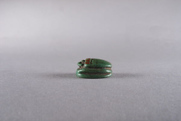 Scarab Inscribed with the Name Pedubaste (Pa-di-Bastet), Faience