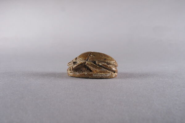 Scarab Inscribed with a Blessing or Wish, Limestone