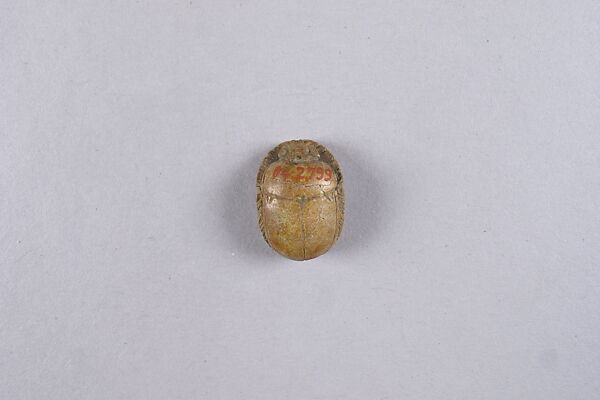 Scarab with blessing related to Horus, Steatite