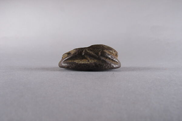 Scarab with Floral Design, Faience