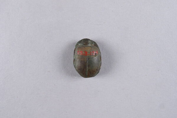 Scarab with Blessing Related to Amun (Amun-Re), Faience