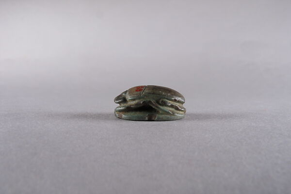 Scarab with Blessing Related to Amun (Amun-Re), Faience