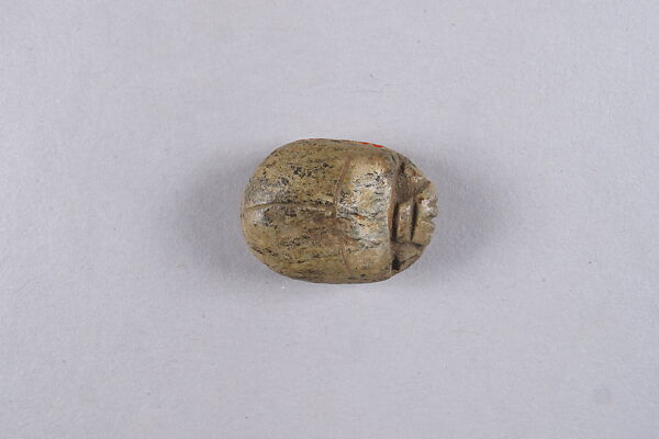 Scarab with Reshef and Animals, Steatite