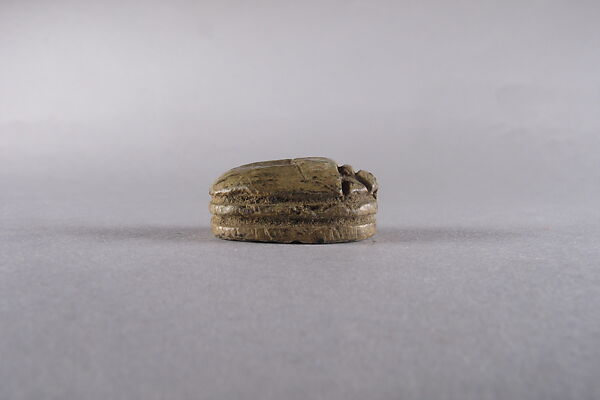 Scarab with Reshef and Animals, Steatite