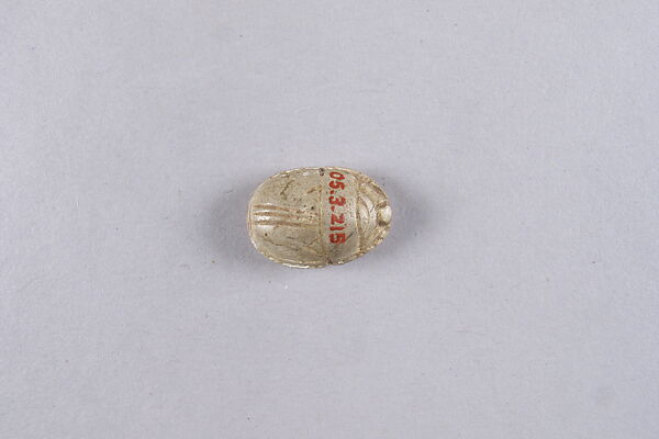 Scarab with Uraei and Djed Pillar, Steatite