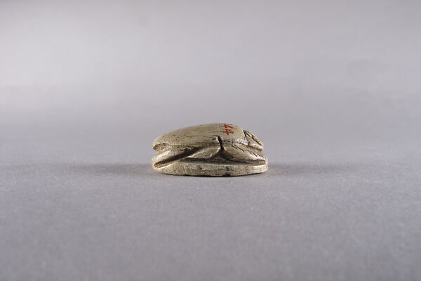 Scarab with Baboons Adoring Bes, Steatite